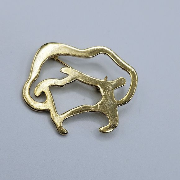Chef Hat Brooch Silhouette Open Outline Pastry Cook Artistry Kitchen Jewelry Pin - Picture 2 of 8